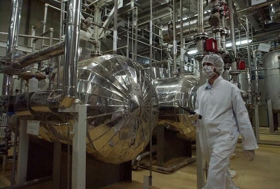 Et konverteringsanlegg for uran utenfor byen Isfahan. Arkivfoto fra 2005. Det internasjonale atomenergibyrået mener Iran hittil har oppfylt sine forpliktelser i atomavtalen fra 2015. 8. mai trakk landet seg ut av deler av den. Foto: NTB Scanpix /AP. Et konverteringsanlegg for uran utenfor byen Isfahan. Arkivfoto fra 2005. Det internasjonale atomenergibyrået mener Iran hittil har oppfylt sine forpliktelser i atomavtalen fra 2015. 8. mai trakk landet seg ut av deler av den. Foto: NTB Scanpix /AP.