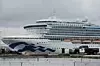Det coronarammede cruiseskipet Grand Princess til kai i Oakland 15. mars. NTB Scanpix/AP.