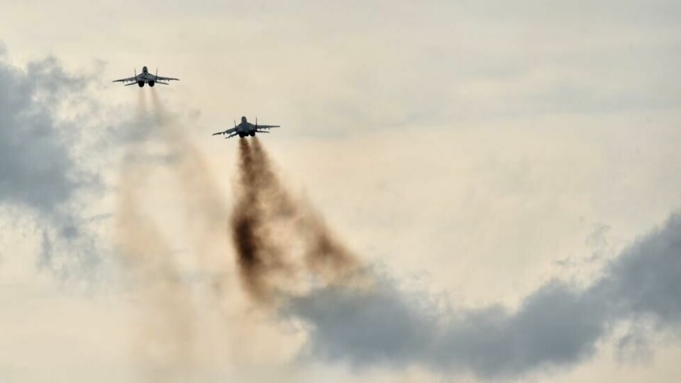 Flyet folk har observert, som de hevder tilhører «spøkelset», er av typen MIG-29. Flyet folk har observert, som de hevder tilhører «spøkelset», er av typen MIG-29. Foto: Sergei Supinsky / AFP/NTB