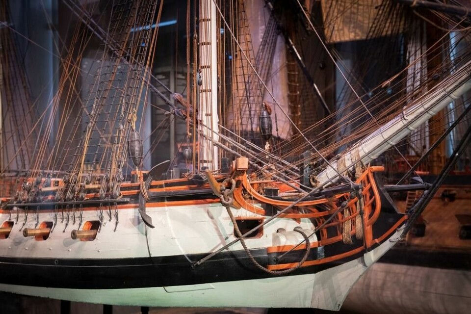 Fregatten «Bellona» (1782), søsterskipet til Frøja (1784) Fregatten «Bellona» (1782), søsterskipet til Frøja (1784) Foto: Sjöhistoriska museet / CC 4.0
