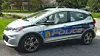 FØRST I STATENE: Denne Chevrolet Bolt er første patruljebil i amerikansk politi. I Norge er samme bil kjent som Opel Ampera-E.