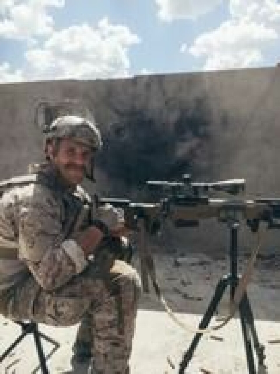 Spesialoperatør Edward Gallagher i amerikanske Navy SEALs er tiltalt for krigsforbrytelser i Irak. Her på udatert foto. Courtesy Andrea Gallagher/Handout via REUTERS. Spesialoperatør Edward Gallagher i amerikanske Navy SEALs er tiltalt for krigsforbrytelser i Irak. Her på udatert foto. Courtesy Andrea Gallagher/Handout via REUTERS.