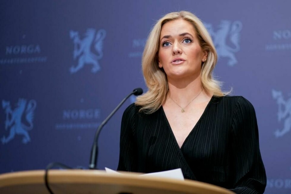 Det har vært svært viktig for norske myndigheter å få utlevert Arfan Bhatti, sa justis- og beredskapsminister Emilie Enger Mehl (Sp) på en pressekonferanse fredag. Foto: Heiko Junge / NTB Det har vært svært viktig for norske myndigheter å få utlevert Arfan Bhatti, sa justis- og beredskapsminister Emilie Enger Mehl (Sp) på en pressekonferanse fredag. Foto: Heiko Junge / NTB