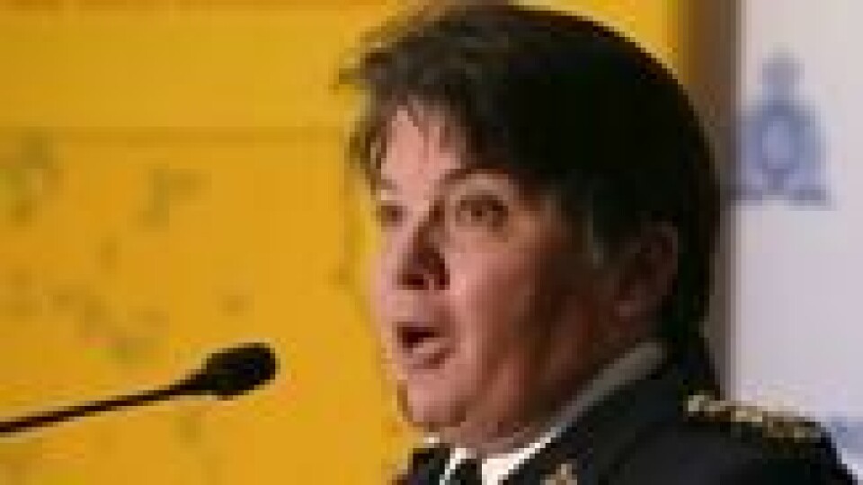 Jane MacLatchy fra canadisk politi annonserte at de med stor sannsynlighet har funnet de døde kroppene til Schmegelsky og McLeod. Jane MacLatchy fra canadisk politi annonserte at de med stor sannsynlighet har funnet de døde kroppene til Schmegelsky og McLeod. Foto: Shannon Vanraes / Reuters