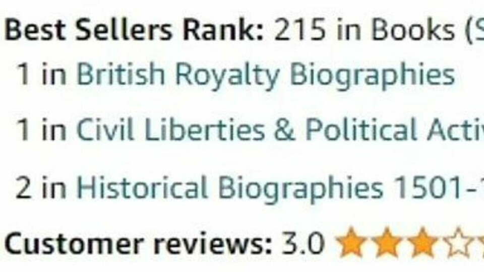 Endgame har falt til 215 på Amazons bestselgerliste. Endgame har falt til 215 på Amazons bestselgerliste. Foto: Amazon
