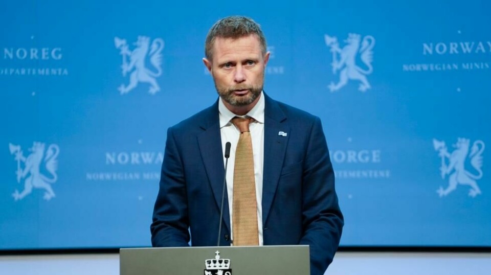 Tidligere helseminister Bent Høie under en pressekonferanse om koronasituasjonen i 2021. Foto: Ali Zare / NTB
