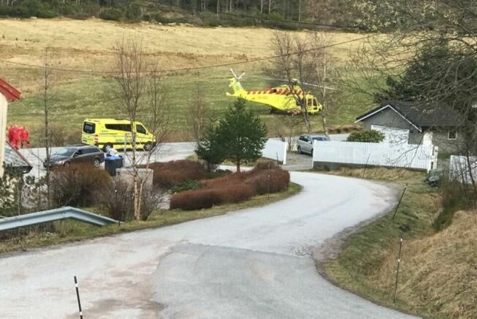 Her kom ble av de to babyene Elisabeth forløste i april født. Her kom ble av de to babyene Elisabeth forløste i april født. Foto: Privat