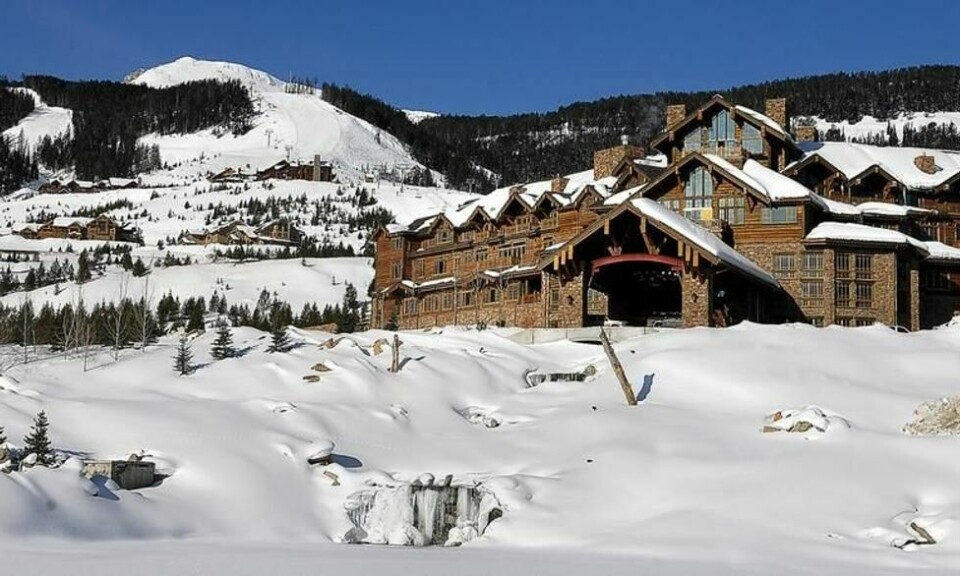 Yellowstone Club, gjengitt i et eldre bilde. Etter konkursen i 2008 er det bygget en rekke nye, moderne hytter. Yellowstone Club, gjengitt i et eldre bilde. Etter konkursen i 2008 er det bygget en rekke nye, moderne hytter. Foto: Finansavisen