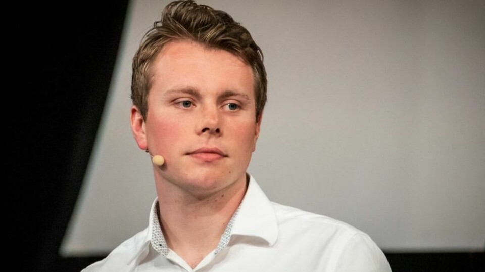 – Vi ser ikke noen fremtid for MDG på høyresiden i 2025 og er tydelige på at MDG må være en garantist for å holde Frp unna innflytelse nasjonalt, sier Grønn Ungdoms leder Tobias Stokkeland. Foto: Ole Berg-Rusten / NTB