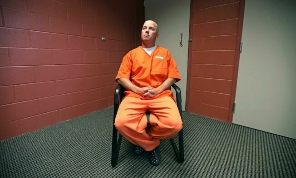 Russell Henderson fotografert under et intervju i 2018 ved Wyoming Medium Correctional Institution i Torrington der han soner to livstidsdommer for mordet på Matthew Shepard. Foto: AP Photo/Rick Bowmer Russell Henderson fotografert under et intervju i 2018 ved Wyoming Medium Correctional Institution i Torrington der han soner to livstidsdommer for mordet på Matthew Shepard. Foto: AP Photo/Rick Bowmer