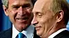 GOD TONE: Det første møtet mellom Putin og Bush jr. ble definerende for forholdet USA-Russland, mener forsker. Så kjølnet tonen. Foto: NTB scanpix