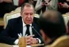 Den russiske utenriksministeren Sergej Lavrov under et møte med ledelsen for den syriske opposisjonen i Moskva 22. januar. Scanpix/EPA.
