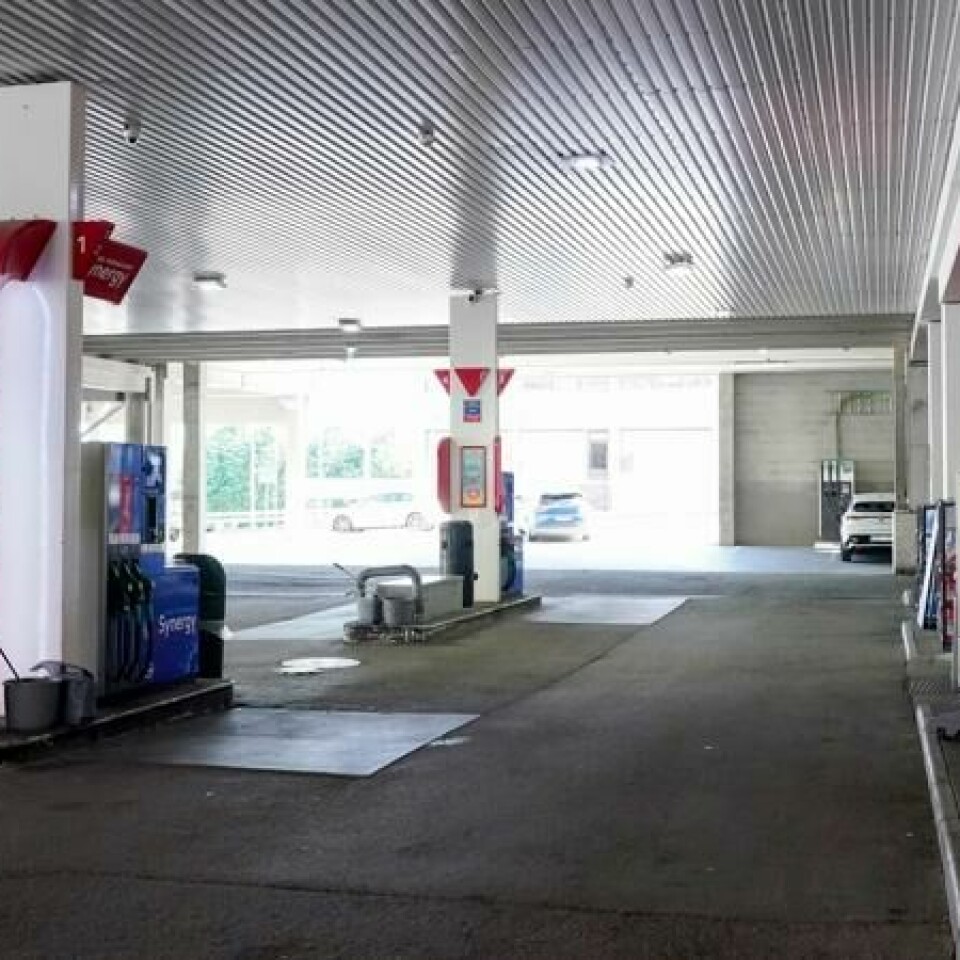 Esso Deli de Luca i Gomsrudveien på Kongsberg, der voldsepisoden fant sted 30. oktober 2022.