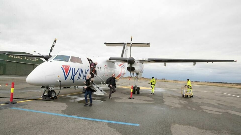 FlyViking startet flygninger i mars 2017. Foto: Terje Pedersen / NTB scanpix.