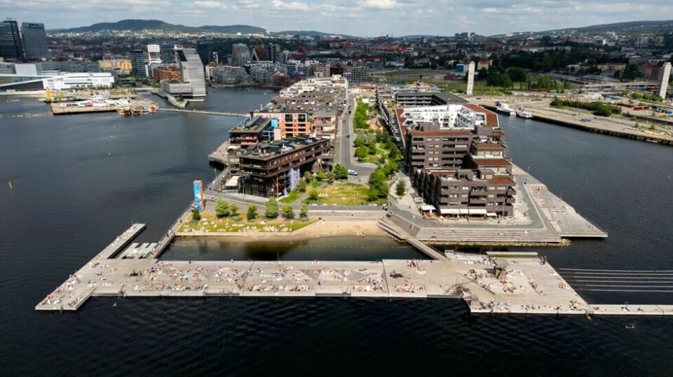 Oslo kommune advarer mot å bade i Oslofjorden etter mandagens voldsomme regnvær. Foto: Cornelius Poppe / NTB