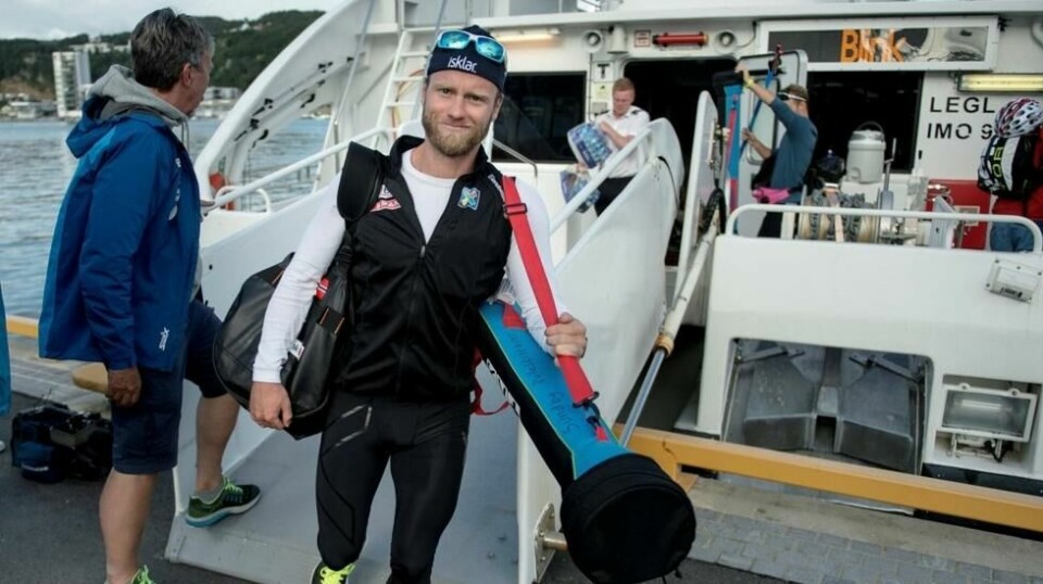 Martin Johnsrud Sundby må ha med seg mye mer enn dette til Sør-Korea om 98 dager. Foto: Carina Johansen/NTB scanpix