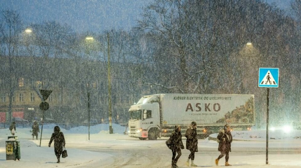 Snøværet i Oslo og på Østlandet vil fortsette mandag kveld og gjennom natten. Illustrasjonsfoto: Javad Parsa / NTB
