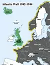 Atlanterhavsvollen gikk langs hele Norges kyst, og ned i Europa. Foto: Wikimedia Commons