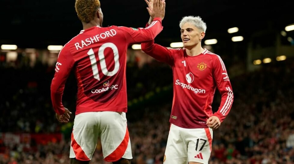 Marcus Rashford og Alejandro Garnacho herjet for Manchester United mot Barnsley. Foto: Dave Thompson / AP / NTB