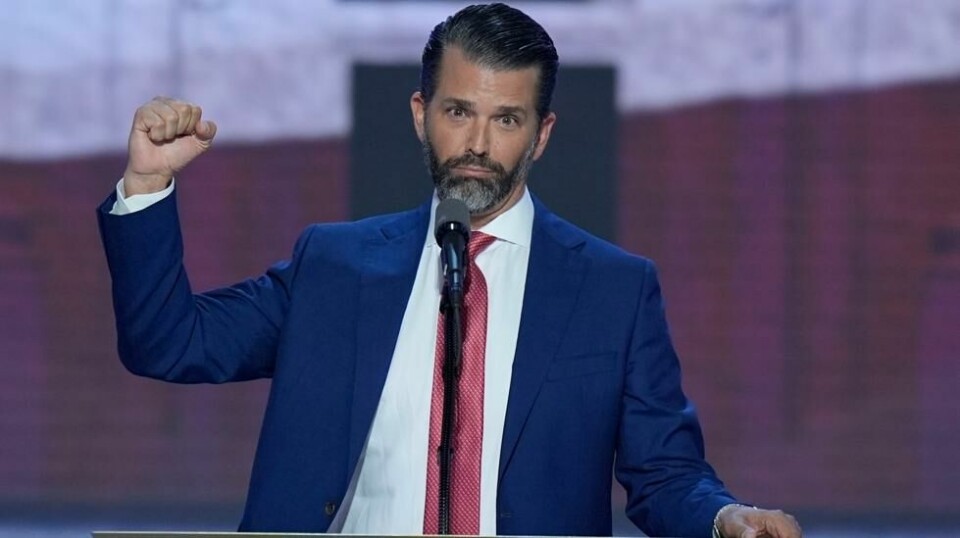Donald Trump Jr. er ikke fornøyd med Google.