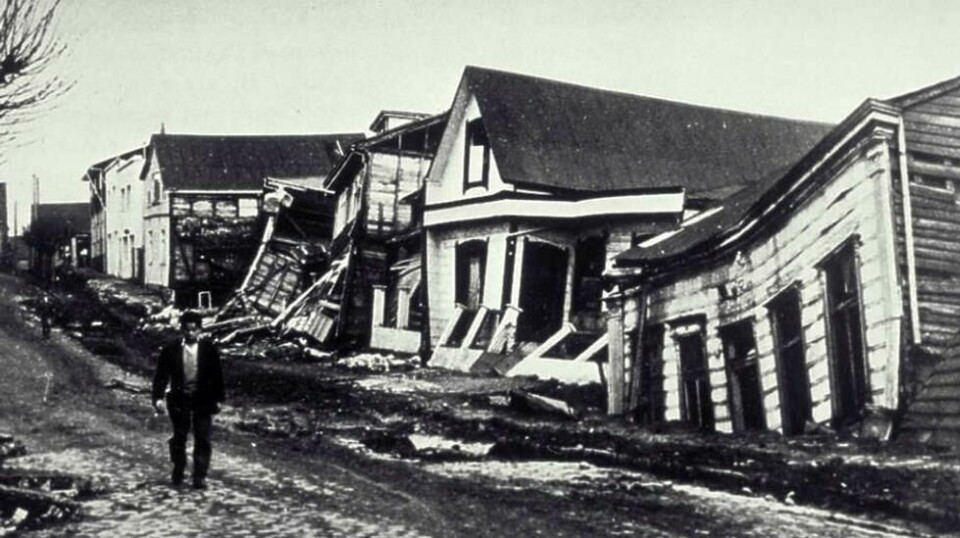 Det aller kraftigste jordskjelvet som er registrert i nyere tid målte hele 9,5 på Richters skala og inntraff i den sørlige delen av Chile den 22. mai 1960. Foto: Pierre St. Amand.