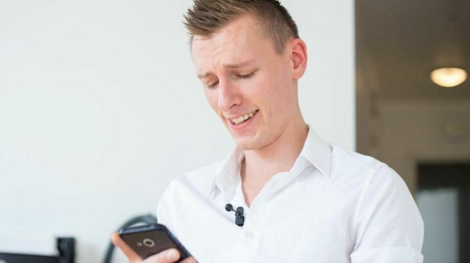 Ulrik Kollerud (26) sjekker sin pensjon på Nav sine hjemme sider for første gang. – En av mine tidligere arbeidsgivere ga meg elendig tjenestepensjon, as, sier Kollerud. Han har jobbet i privat sektor i over sju år.
