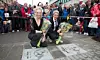 I 2015 var Ane Dahl Torp og Kristoffer Joner tilstede ved åpningen av filmfestivalens 'Walk of Fame' som ligger i Norges lengste gågate. Siden er det kommet til flere navnplater til kjente norske skuespillere. Foto: Terje Bendiksby / NTB scanpix
