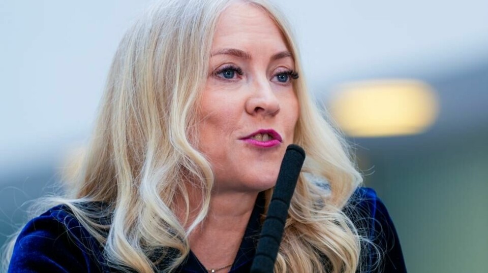 Lill Sverresdatter Larsen i Sykepleierforbundet sier at hun er overrasket over at NHO Geneo ikke ville møte kravene deres. Foto: Terje Pedersen / NTB