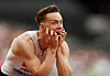 Karsten Warhom etter å ha satt norsk rekord under Diamond League-stevnet i London lørdag. Foto: Reuters