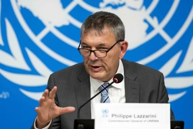 Philippe Lazzarini, leder for FNs hjelpeorganisasjon for palestinske flyktninger (Unrwa), er lite fornøyd med at Sverige har stanset støtten til organisasjonen.