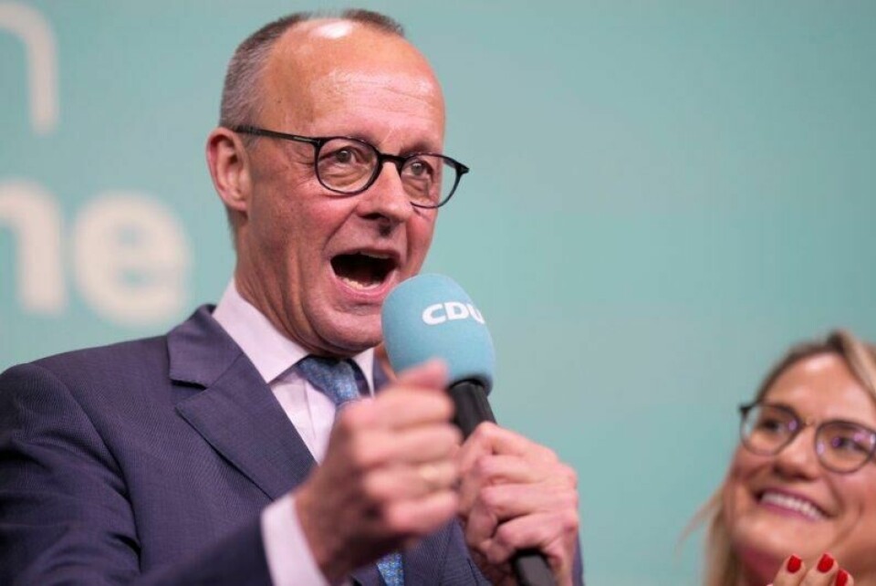 Lederen for de tyske kristendemokratene, Friedrich Merz, kan juble for valgseier og at alt ligger til rette for at han blir Tysklands neste statsminister.