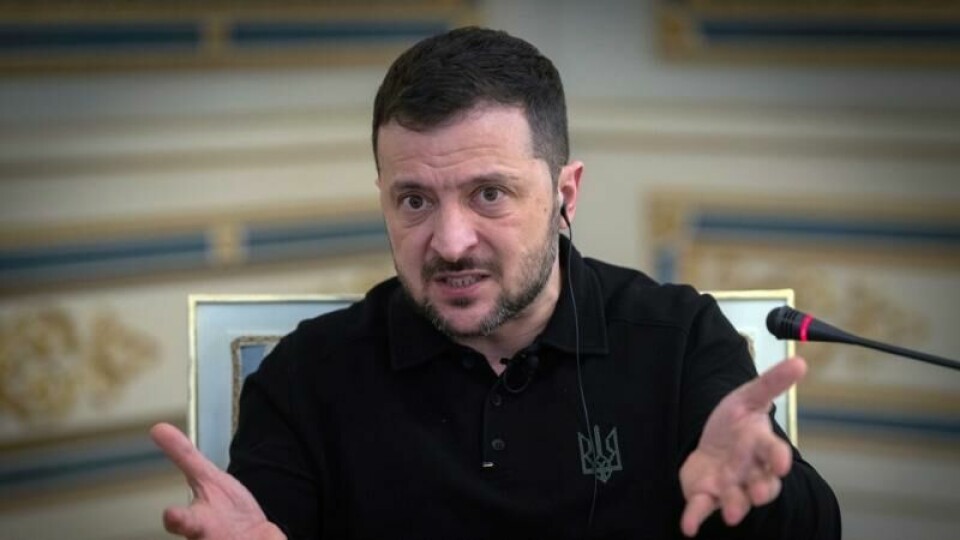 Ukrainas president Volodymyr Zelenskyj, her på et bilder fra 1. februar, har blitt intervjuet av den britiske journalisten Piers Morgan.