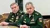 Russlands forsvarsminister Sergei Shoigu og generalstabens sjef Valery Gerasimov. Foto: Scanpix