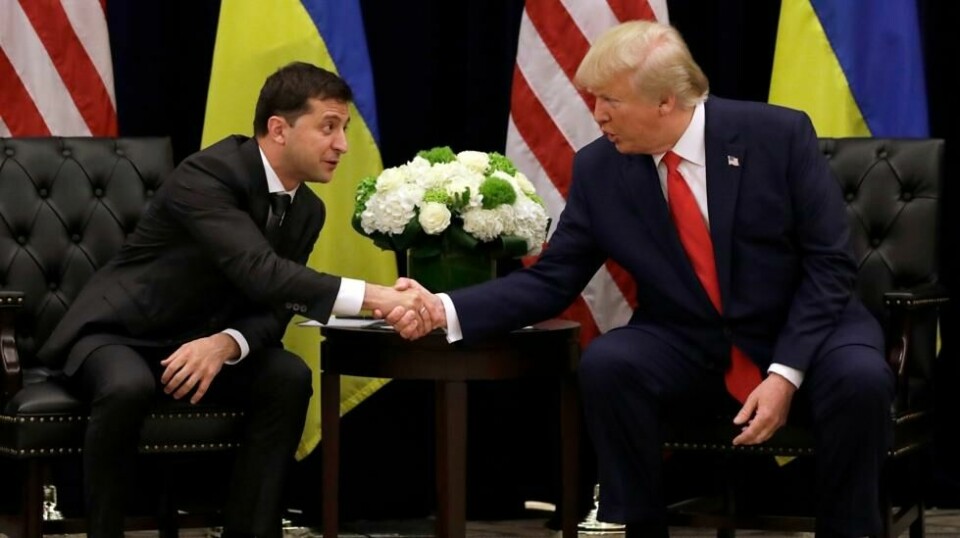 Zelenskyj og Trump sammen i New York i 2019, i Trumps forrige presidentperiode. Foto: Evan Vucci / AP / NTB