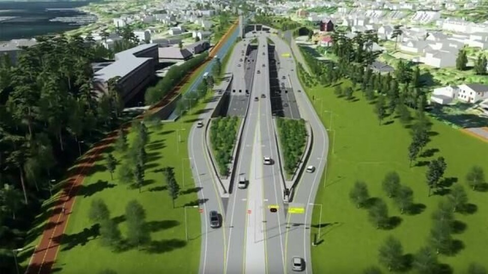 Slik kan nye E18 se ut når den er ferdig. Slik kan nye E18 se ut når den er ferdig. Foto: Statens vegvesen