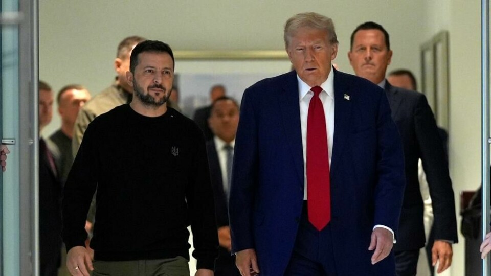 Donald Trump møtte Volodomyr Zelenskyj i slutten av september. Donald Trump møtte Volodomyr Zelenskyj i slutten av september. Foto: Julia Demaree Nikhinson / AP / NTB