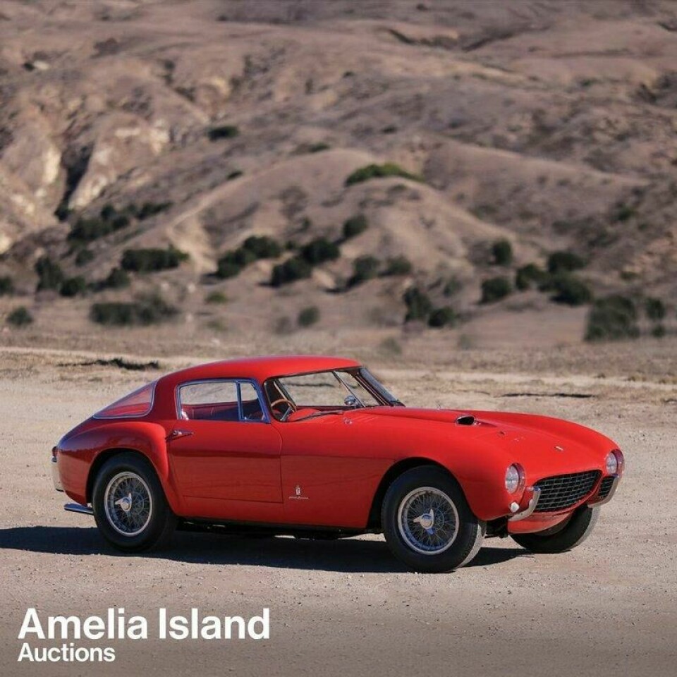 Hos Gooding Christie’s var denne 1955 Ferrari 375 MM Berlinetta dyrest med en pris på 9.465.000 dollar. Hos Gooding Christie’s var denne 1955 Ferrari 375 MM Berlinetta dyrest med en pris på 9.465.000 dollar. Foto: Gooding Christie's