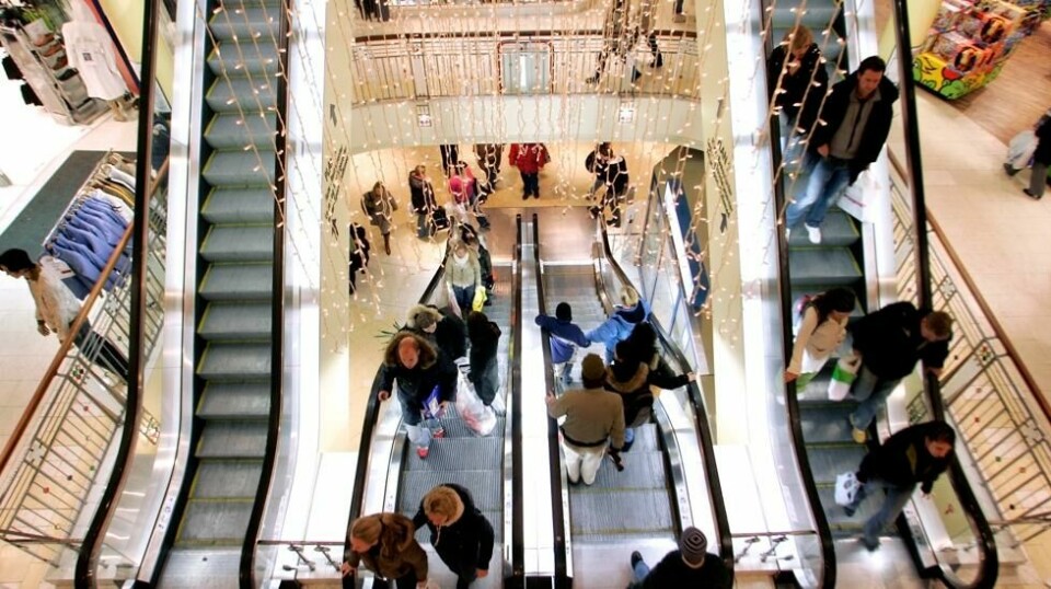 Førstkommende fredag vil det bli travelt på Byporten kjøpesenter i Oslo i forbindelse med Black Friday. Foto: NTB Scanpix/Sara Johannessen