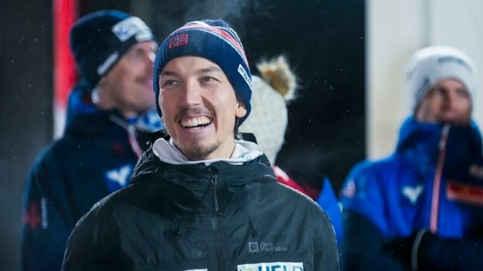Johann Forfang er klar for hoppuka.