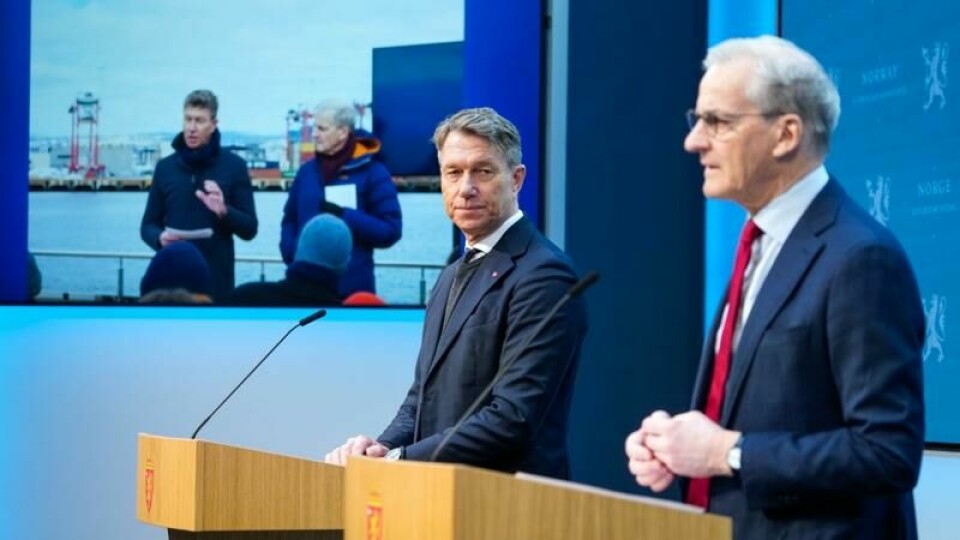 Statsminister Jonas Gahr Støre (Ap) og energiminister Terje Aasland (Ap) skal fredag holde en pressekonferanse om strøm. Arkivfoto: Ole Berg-Rusten / NTB