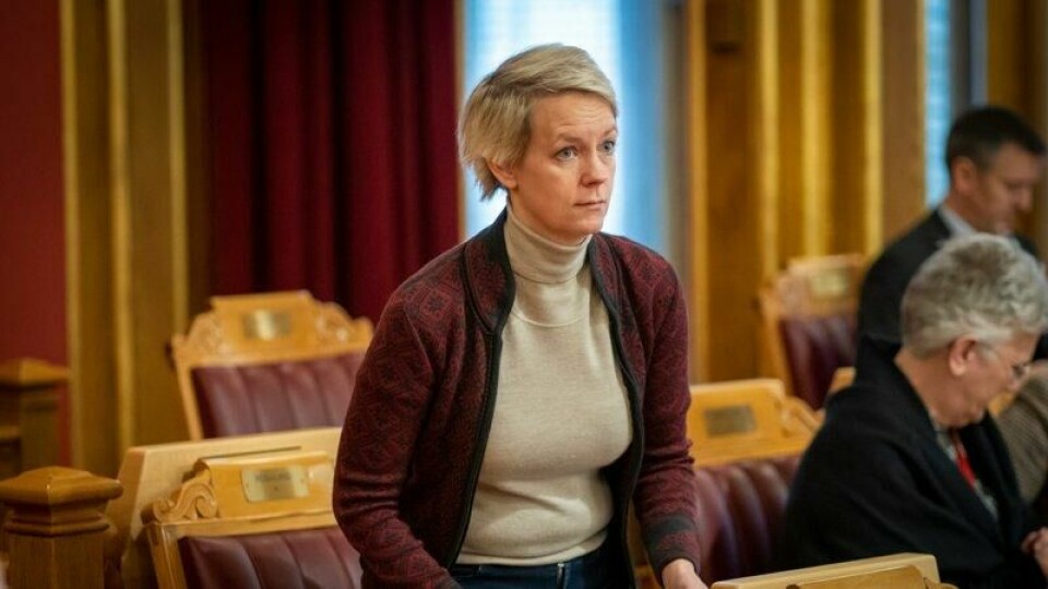 Oslo 20221130. Stortingsrepresentant Ingrid Fiskaa (SV) under den muntlige spørretimen i Stortinget onsdag. / NTB Oslo 20221130. Stortingsrepresentant Ingrid Fiskaa (SV) under den muntlige spørretimen i Stortinget onsdag. Foto: Heiko Junge / NTB Foto: Heiko Junge