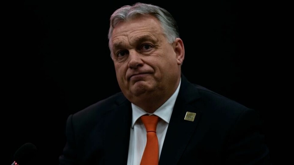 Ungarns statsminister Viktor Orban under et besøk i Tyrkia før helgen. Foto: Khalil Hamra / AP / NTB