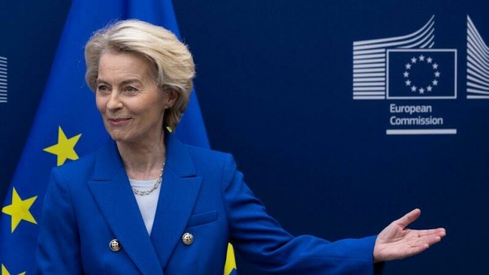 EU-kommisjonens leder Ursula von der Leyen avbildet i EUs hovedkvarter i Brussel onsdag.