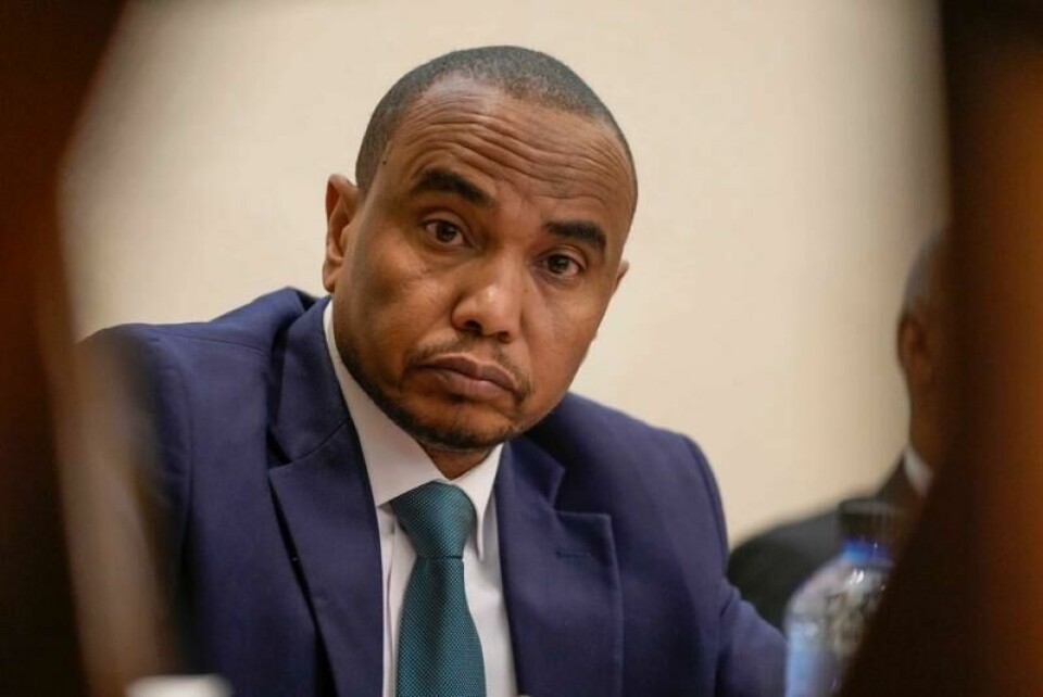 Seniorrådgiver i RSF, Mohamed al-Mukhtar al-Nur, møtte pressen i Nairobi i Kenya mandag.