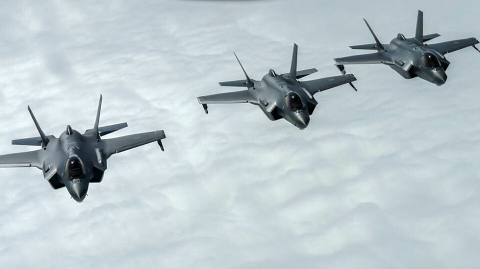 F-35-fly i aksjon. Foto: Cornelius Poppe / NTB