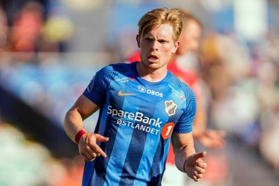 Oliver Edvardsen fra tiden som Stabæk-spiller.