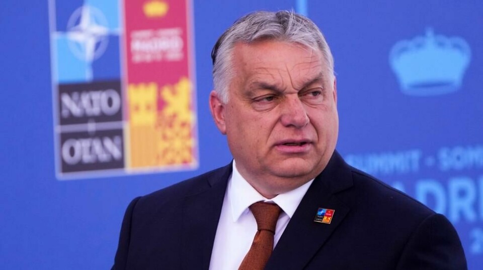 Ungarns statsminister Viktor Orbán på Nato-toppmøtet i Madrid tidligere i år. Foto: Manu Fernandez / AP / NTB