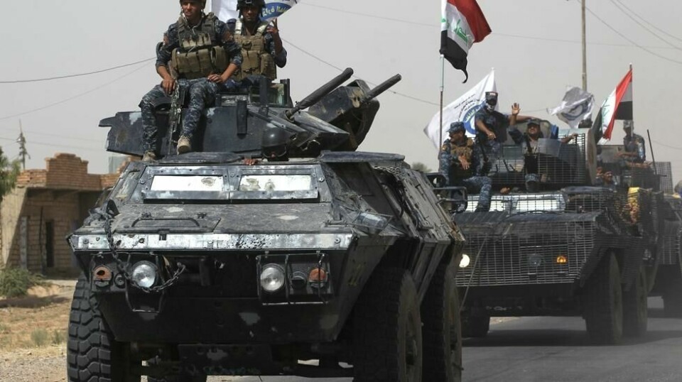 Irakiske styrker kjemper mot IS på flere fronter i Irak. Foto: AFP