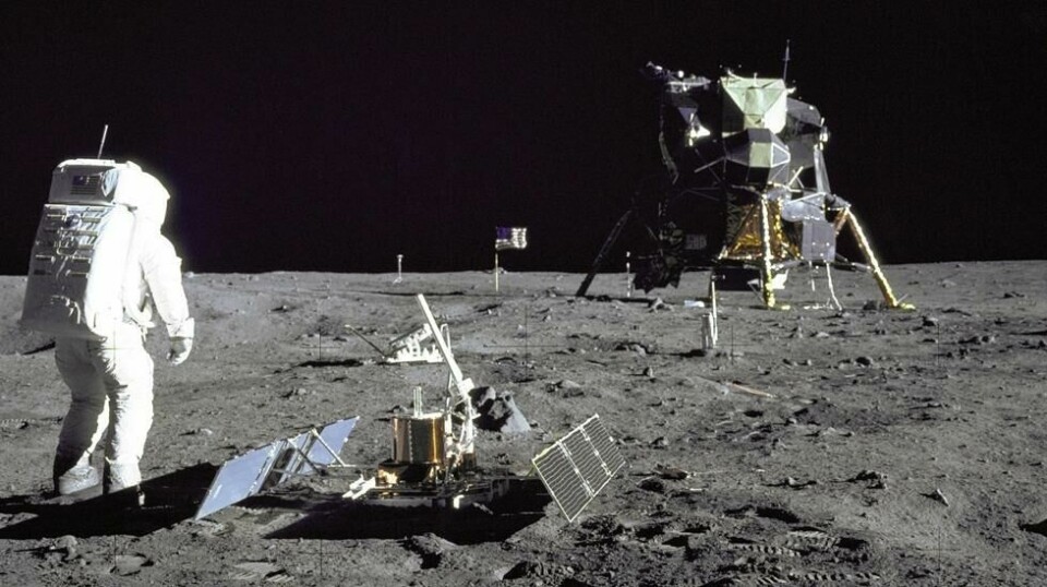 Det har ikke vært mennesker på månen siden 70-tallet. Nå planlegger Nasa en retur i 2024. På bildet ser vi Buzz Aldrin under den første måneferden i 1969. Foto: NASA.