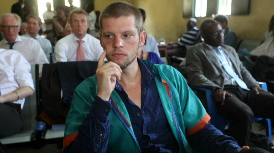 DØMT: Joshua French under rettssaken der han ble dømt for å ha drept kameraten Tjostolv Moland. Foto: John Bompengo / NTB scanpix